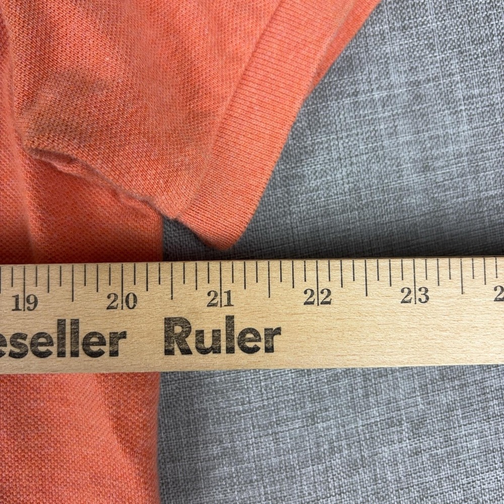 Vintage Ralph Lauren Polo Shirt Mens Large Orange Cotton Short Sleeve - Picture 10 of 16